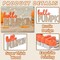 Thanksgiving Decorations for Home, Fall Decorations, 2PCs Wooden Pumpkin Blocks for Thanksgiving Decor, Decorative Autumn Sign with Hello Pumpkin Lettered Centerpieces for Harvest Halloween